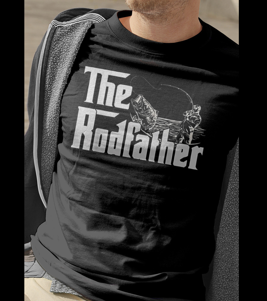 The Rodfather Bass Fishing Humor For Anglers T-Shirt
