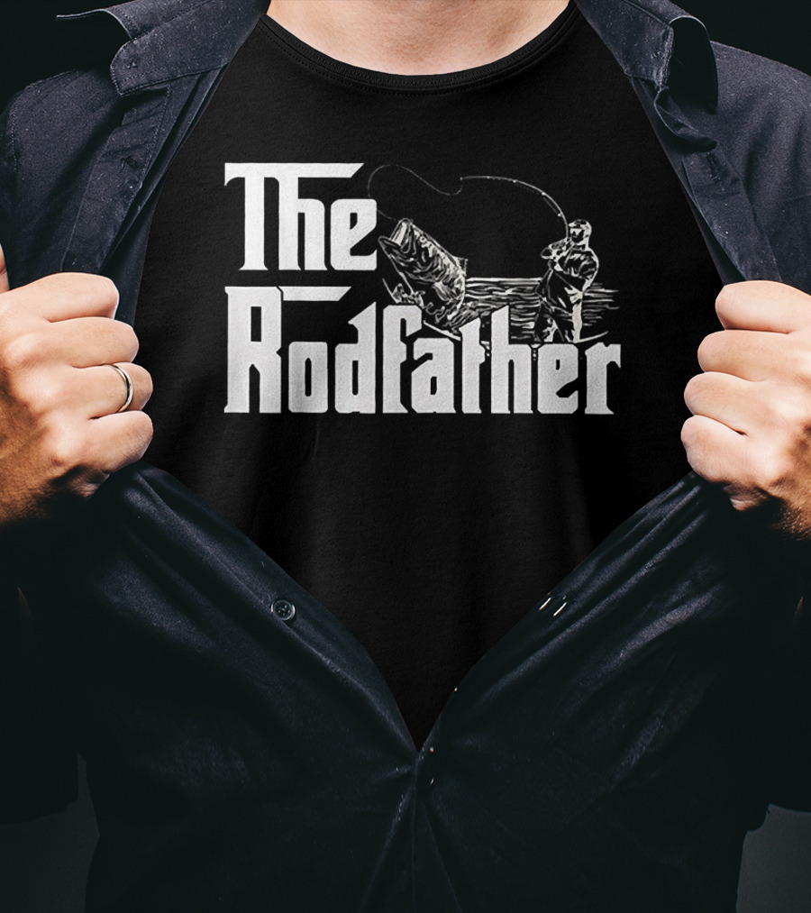 The Rodfather Bass Fishing Humor For Anglers T-Shirt