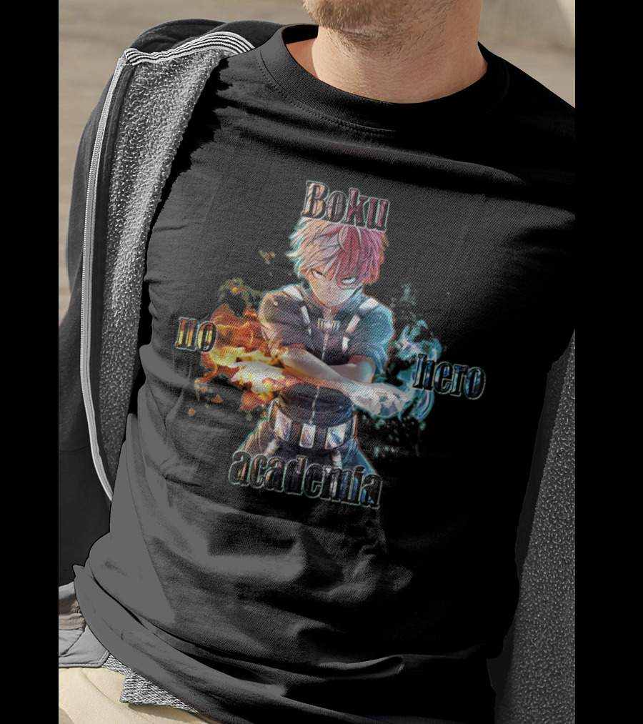 Shoto Todoroki Boku No Hero Academia Fire And Ice Power T-Shirt