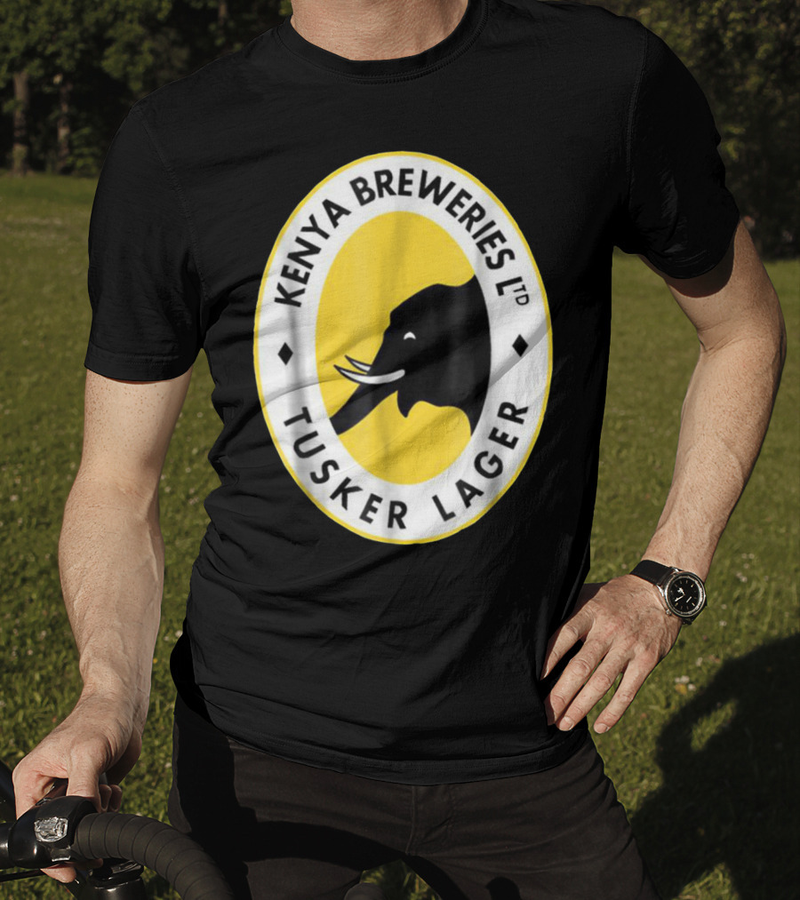 Kenya Breweries Ltd Tusker Lager African Elephant Icon T-Shirt