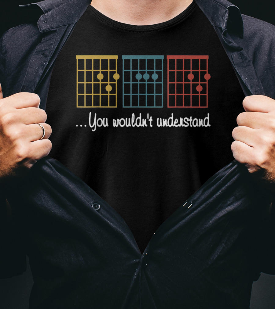 Vintage Guitar Chord Trio Dad You Wouldn't Understand T-Shirt