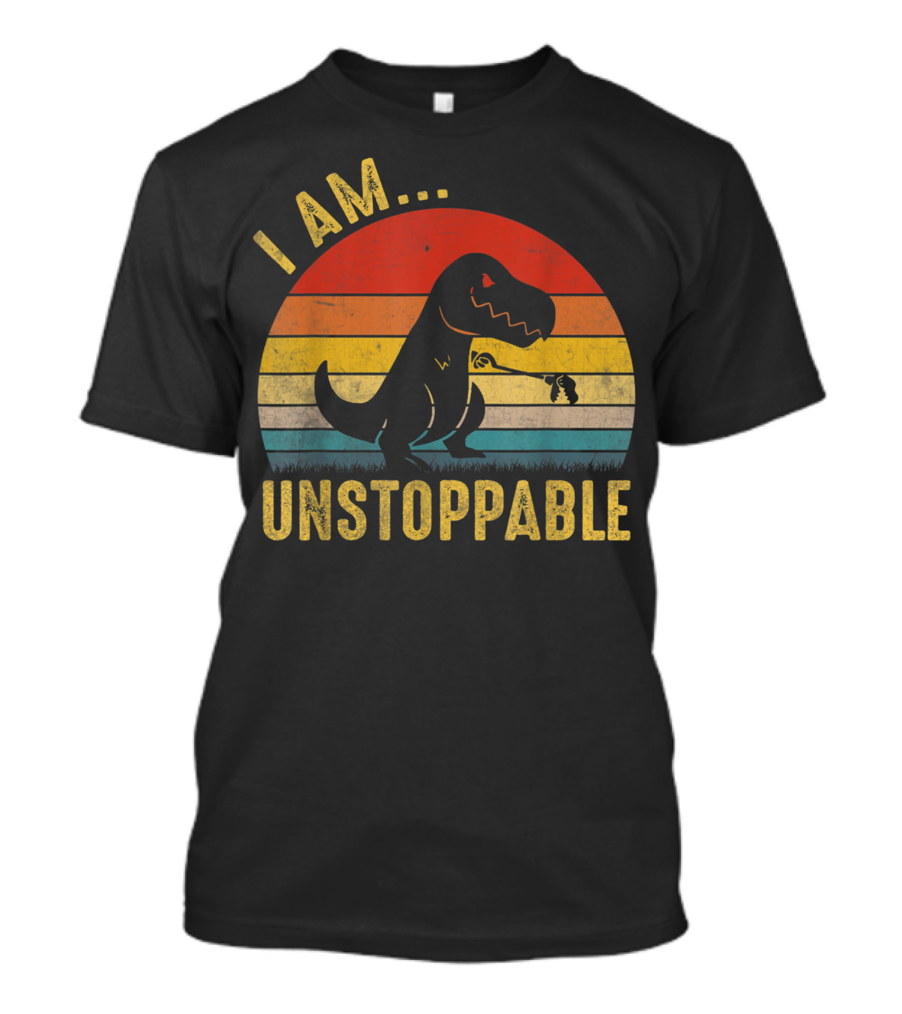 I Am Unstoppable Vintage Funny Rex Dinosaur T-Shirt