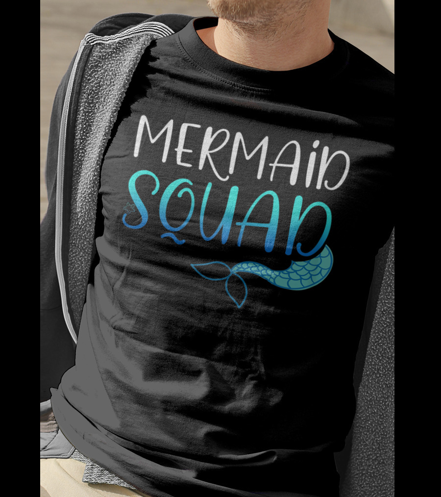 Mermaid Squad Fun Ocean Tail Insight T-Shirt