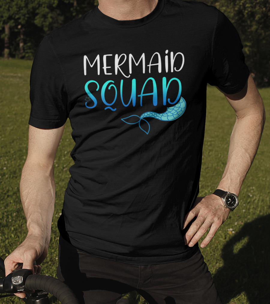 Mermaid Squad Fun Ocean Tail Insight T-Shirt
