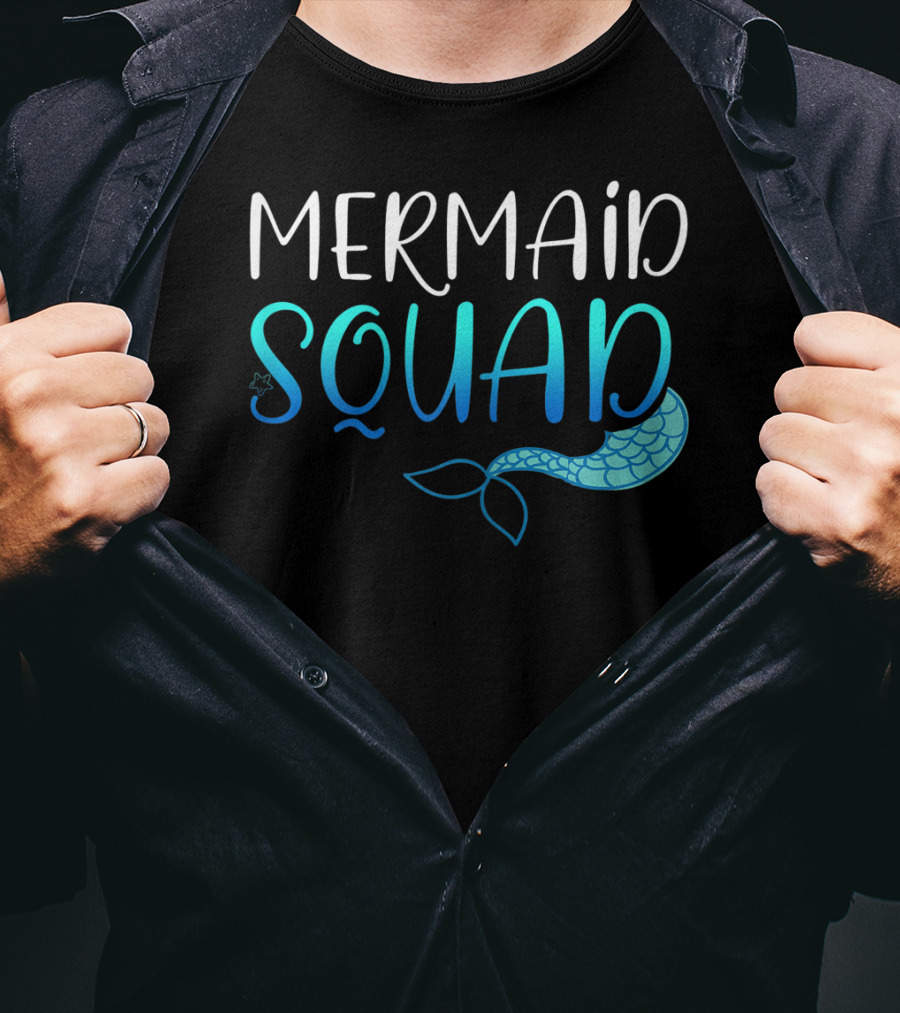 Mermaid Squad Fun Ocean Tail Insight T-Shirt