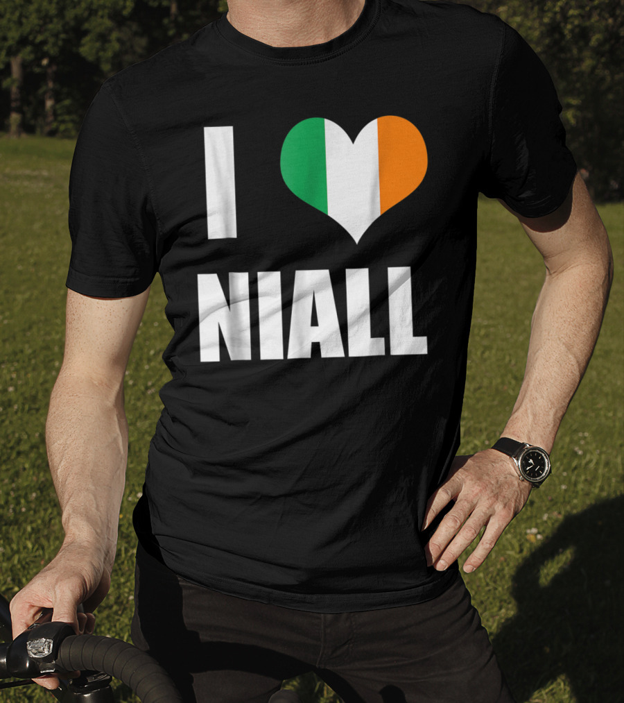 I Heart Niall With Ireland Flag Colors T-Shirt