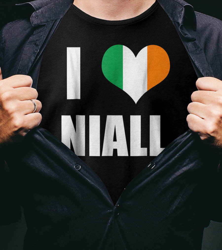 I Heart Niall With Ireland Flag Colors T-Shirt