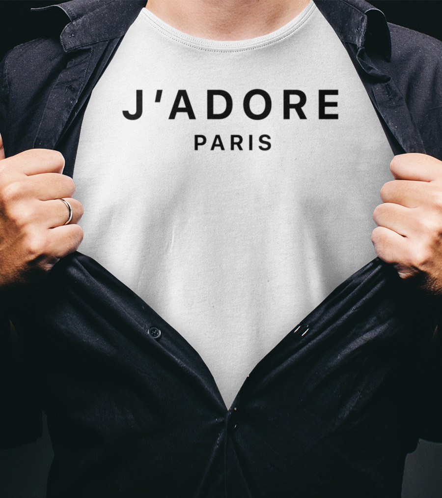 J'Adore Paris I Love Paris J Adore Paris White T-Shirt