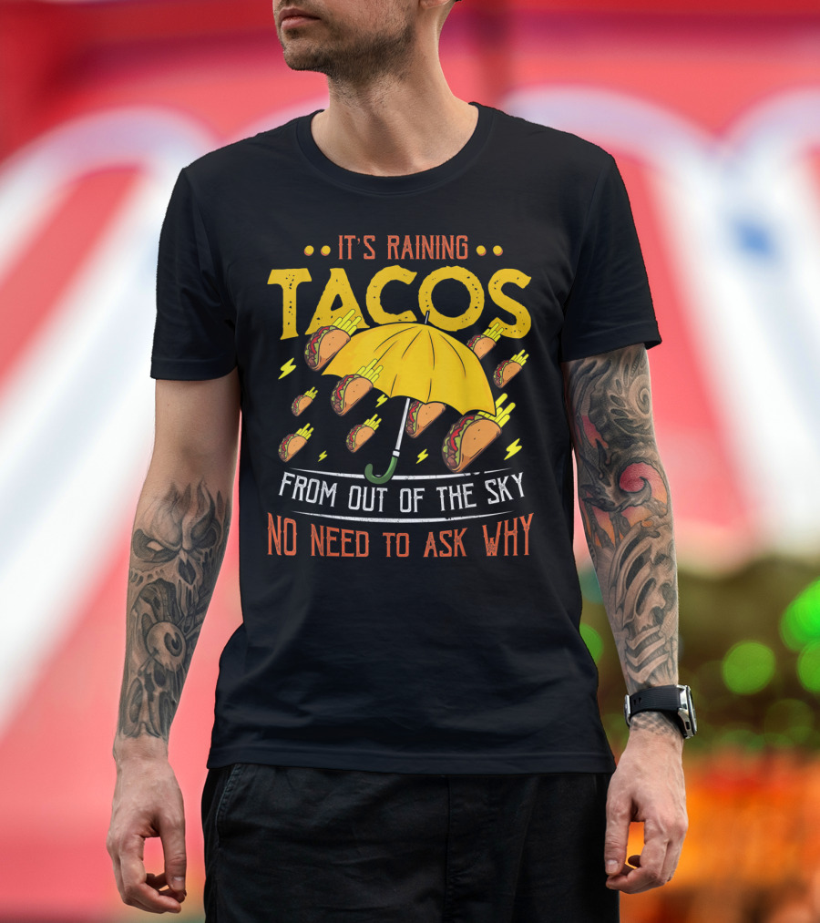 It's Raining Tacos From Out of the Sky No Need to Ask Why T-Shirt