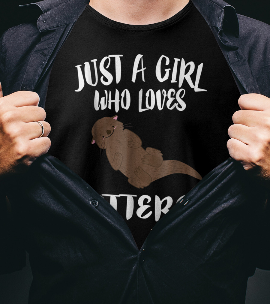 Just A Girl Who Loves Otters T-Shirt