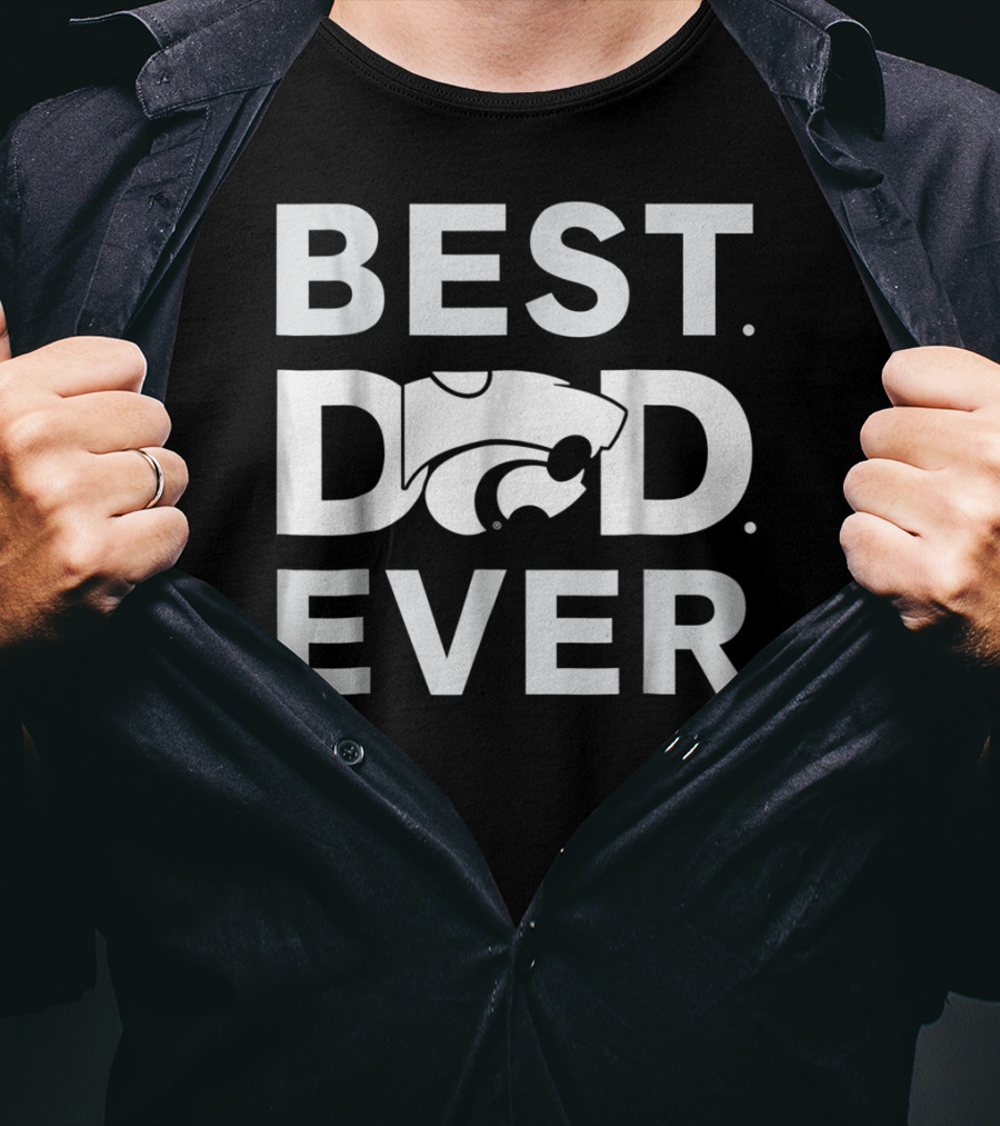 Kansas State Wildcats Best Dad Ever T-Shirt