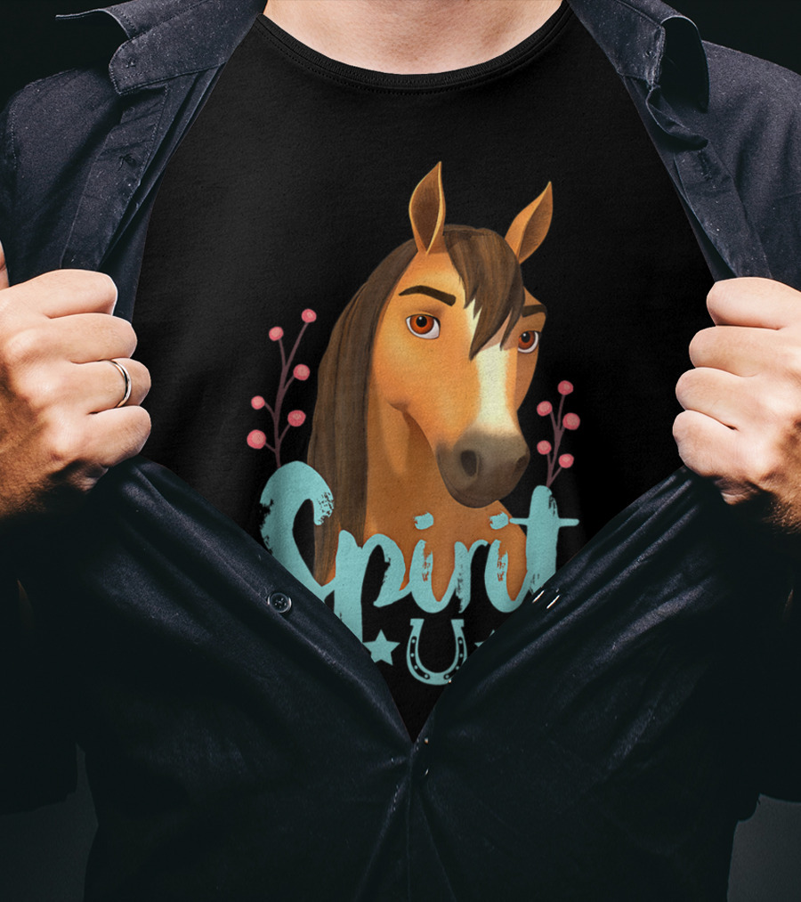 Kids DreamWorks Spirit Riding Free Spirit Horse Character T-Shirt