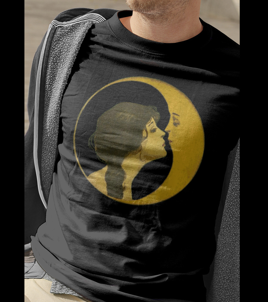 Kiss The Man On The Moon Vintage Celestial T-Shirt