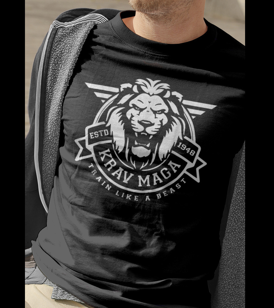 Krav Maga Train Like A Beast Estd 1948 T-Shirt
