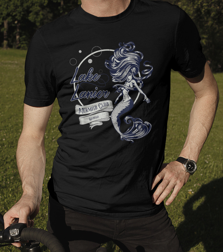 Lake Lanier Mermaid Club Georgia Vintage Mermaid T-Shirt