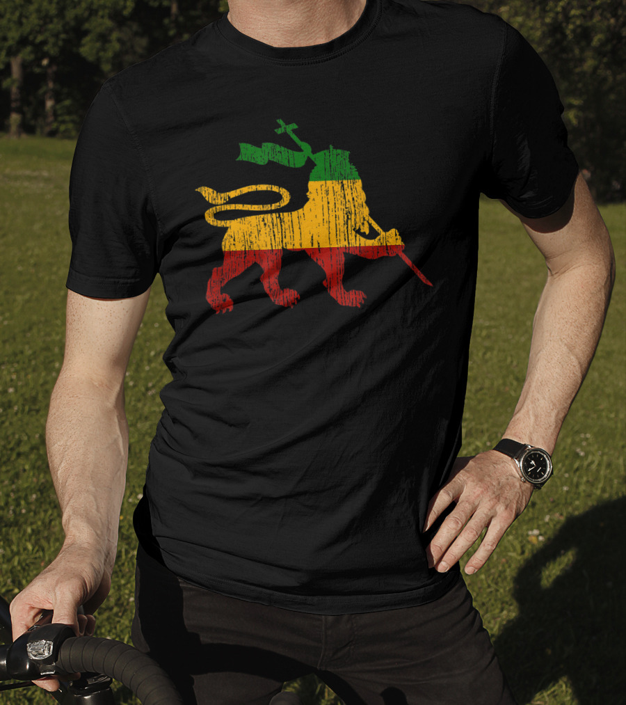 Lion Of Judah Rastafari Rasta Reggae Jamaica T-Shirt
