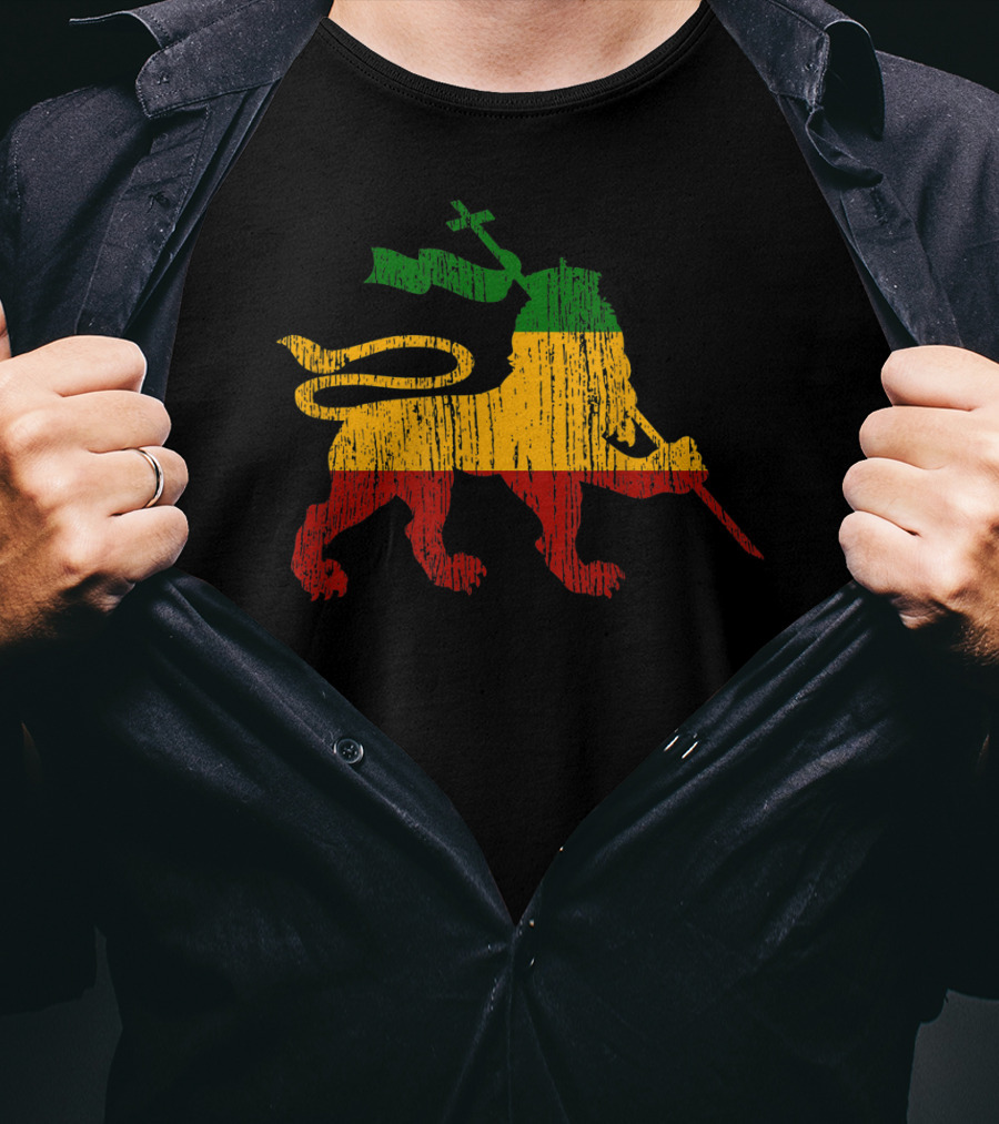 Lion Of Judah Rastafari Rasta Reggae Jamaica T-Shirt