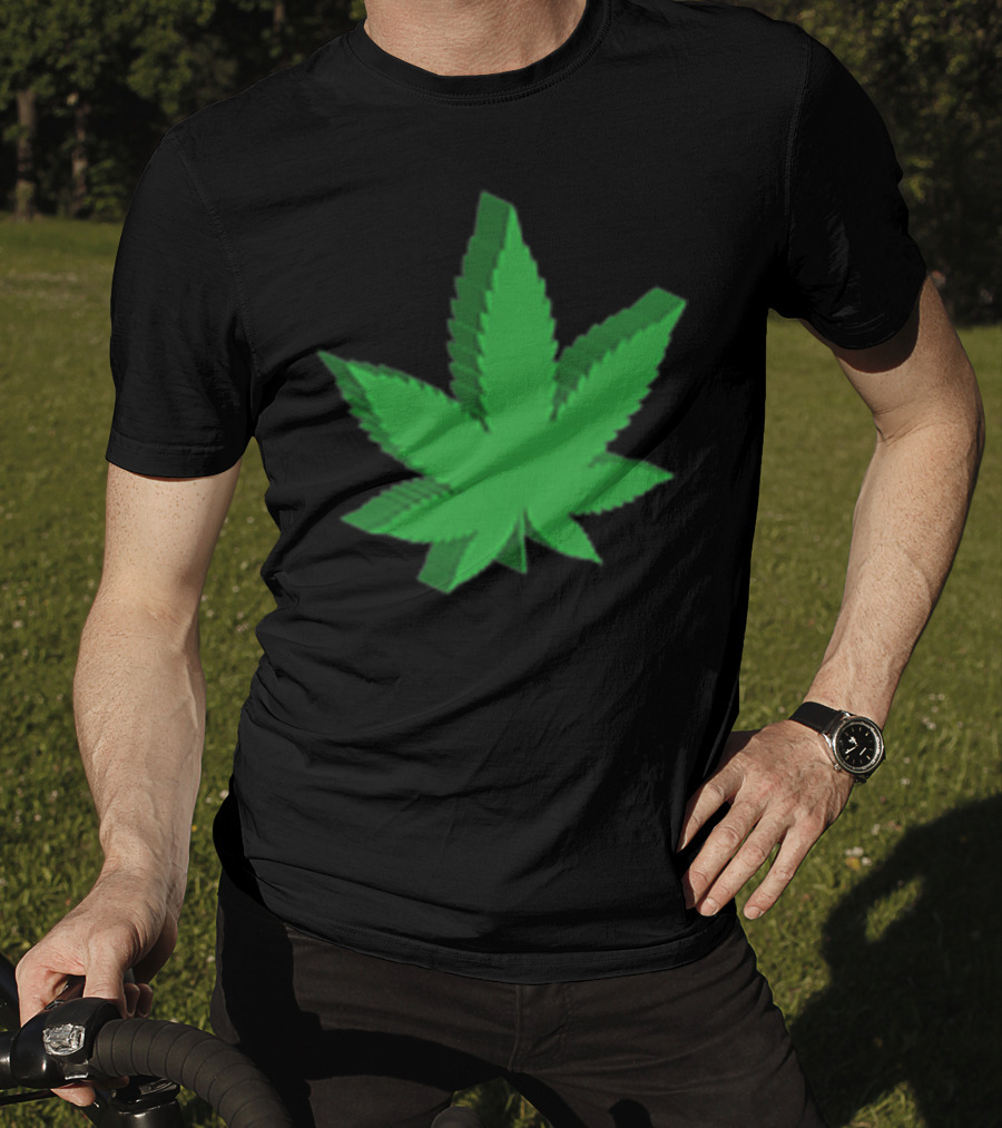 Marijuana Leaf 3D Green T-Shirt