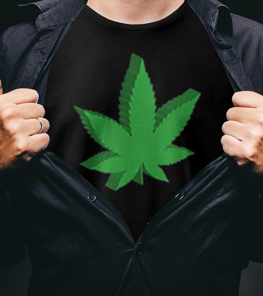 Marijuana Leaf 3D Green T-Shirt