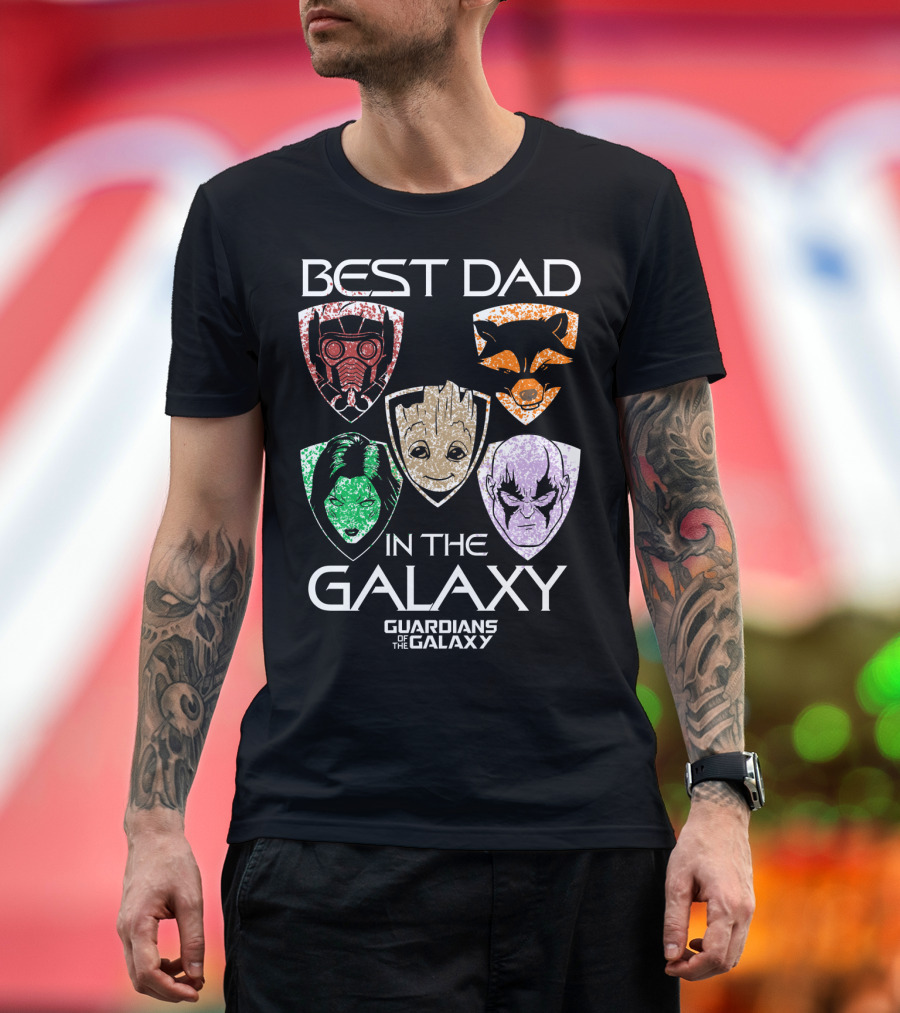 Best Dad in the Galaxy Guardians of the Galaxy Father's Day T-Shirt