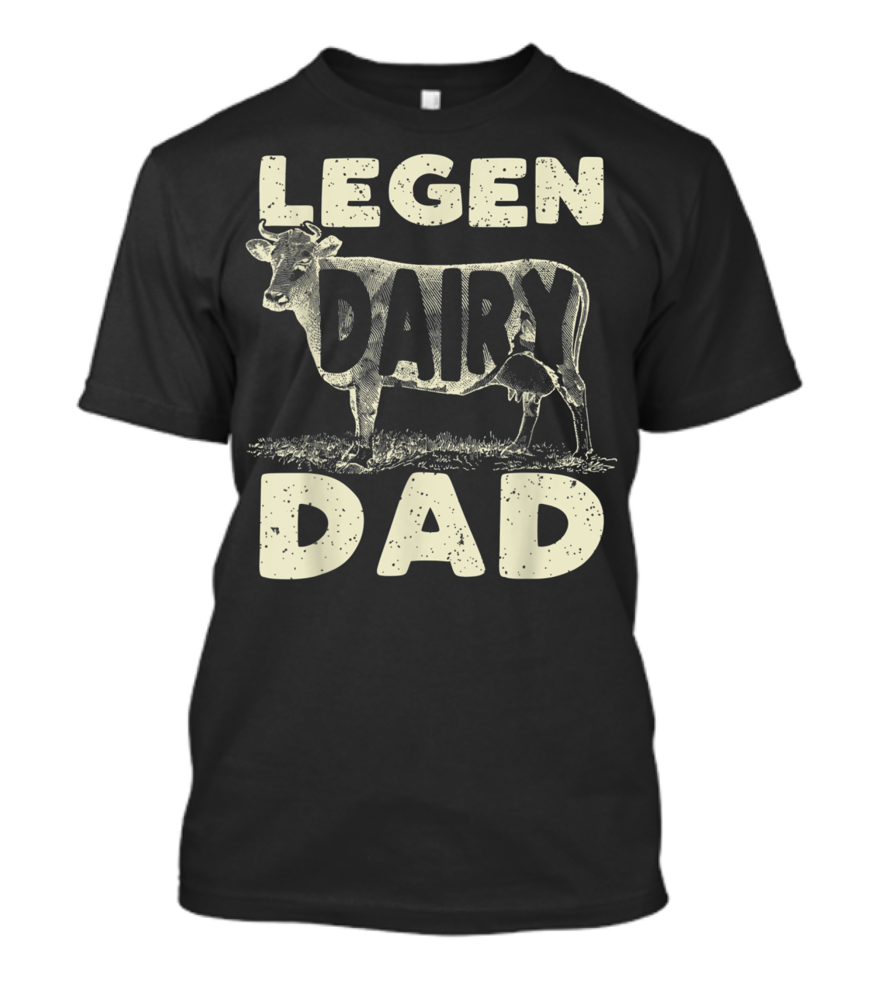 Mens Legen Dairy Dad Cow Farmer Father's Day T-Shirt