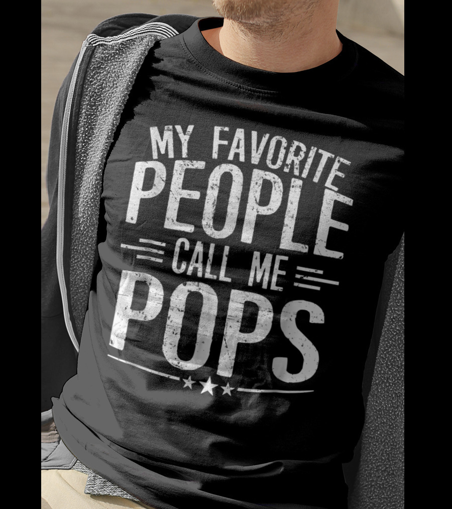 My Favorite People Call Me Pops Mens T-Shirt