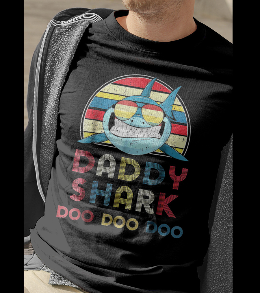 Daddy Shark Doo Doo Doo Vintage T-Shirt