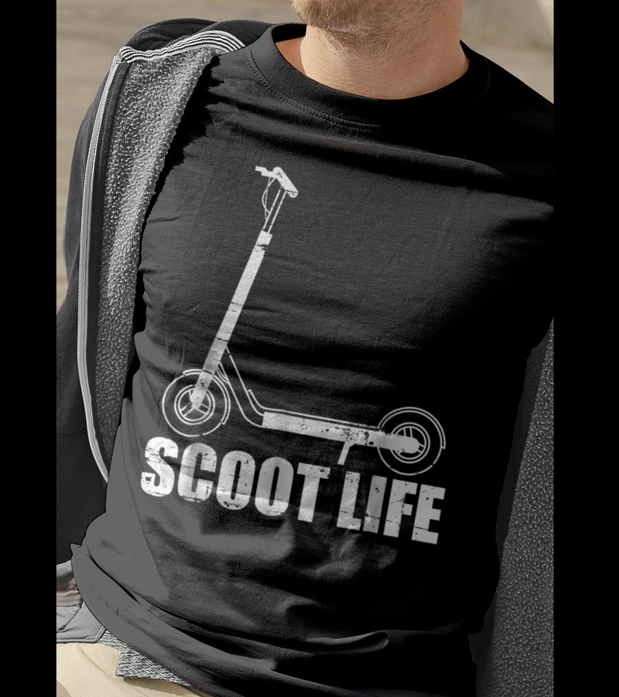 Scoot Life Kick Scooter Riders Mens T-Shirt