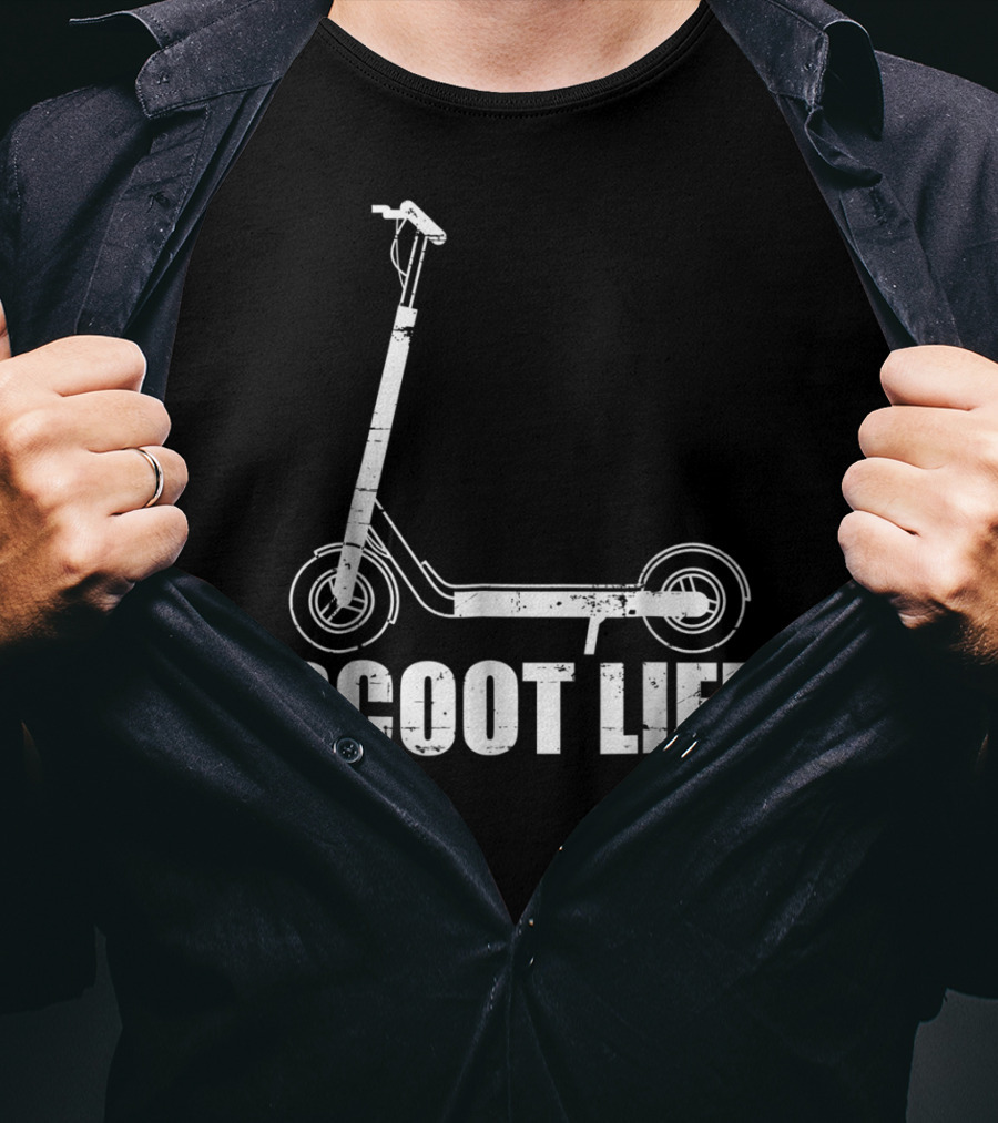 Scoot Life Kick Scooter Riders Mens T-Shirt