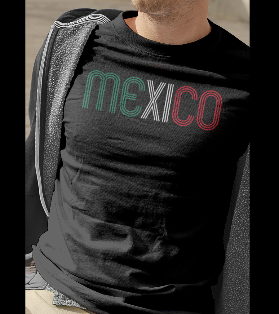 Mexico Soccer Futbol Camisa Mexicana Green White Red Text T-Shirt