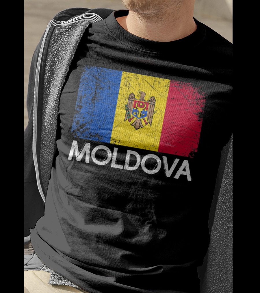 Vintage Moldovan Flag Moldova T-Shirt
