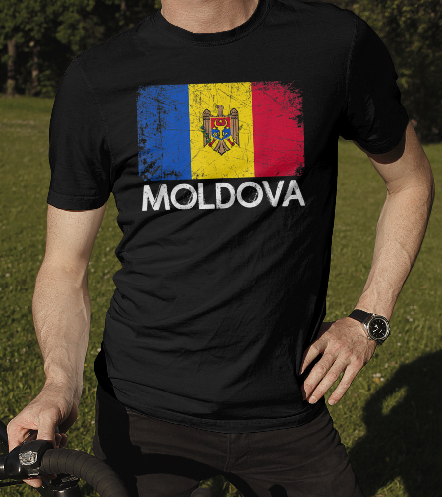 Vintage Moldovan Flag Moldova T-Shirt