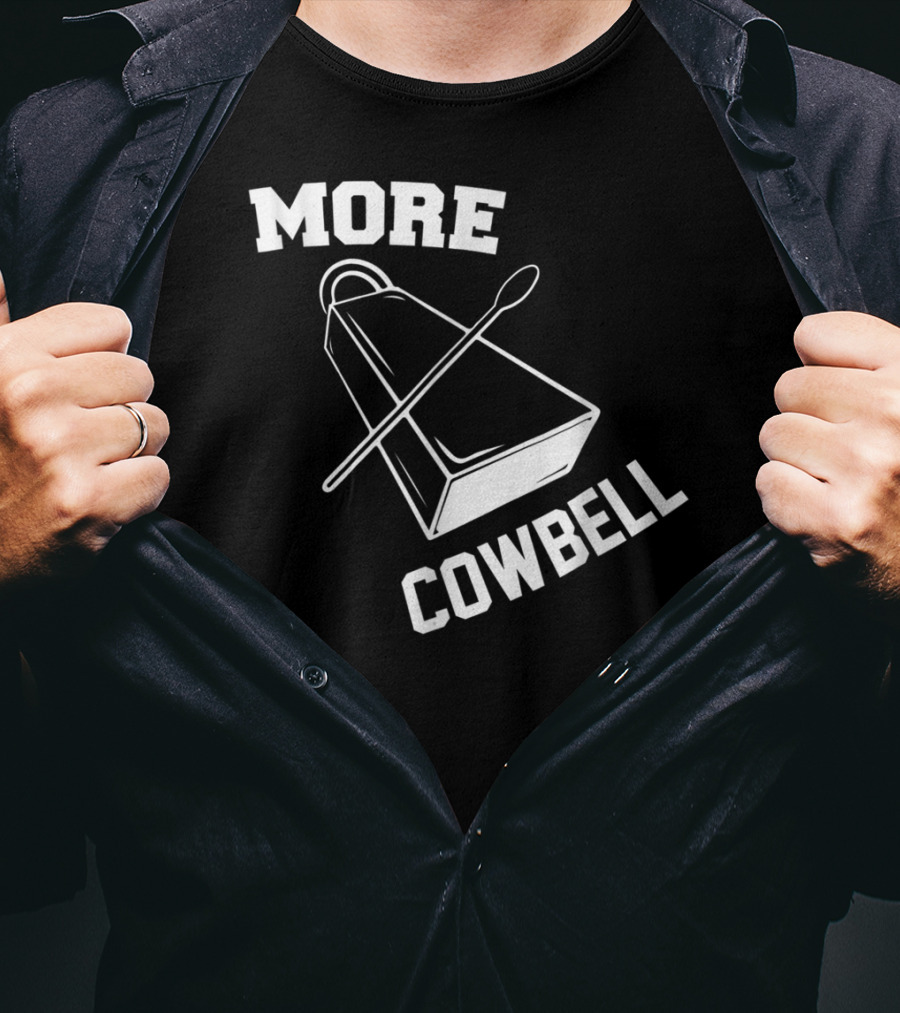 More Cowbell Funny Musical Instrument Spoon T-Shirt
