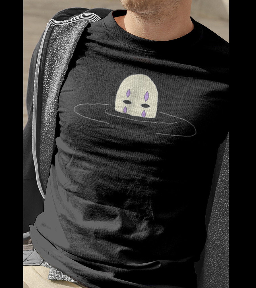 No Face Spirited Away Pastel Aesthetic Grunge Floating Mask T-Shirt
