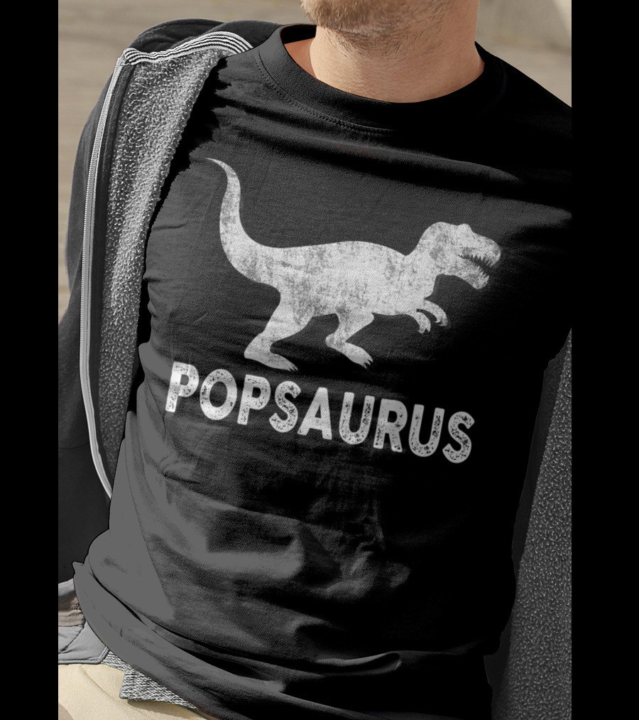 Popsaurus Dinosaur With T-Rex T-Shirt