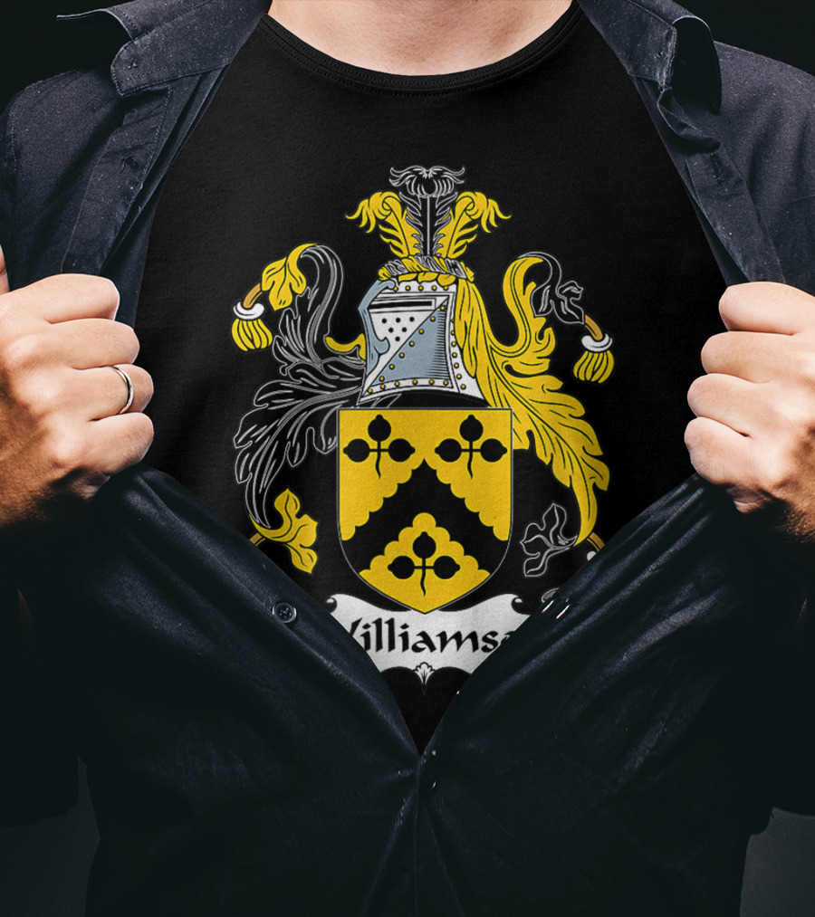 Williamson Family Crest Coat Of Arms Emblem T-Shirt