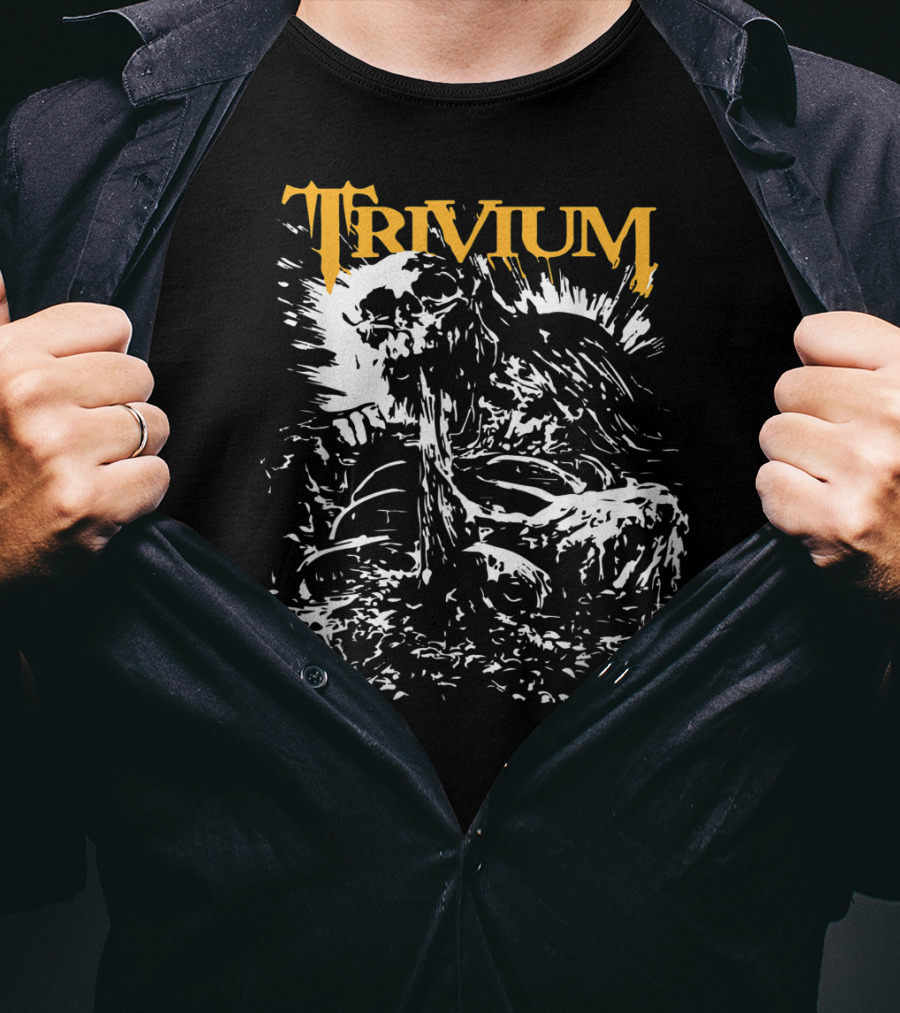 Trivium Heavy Metal Skull T-Shirt