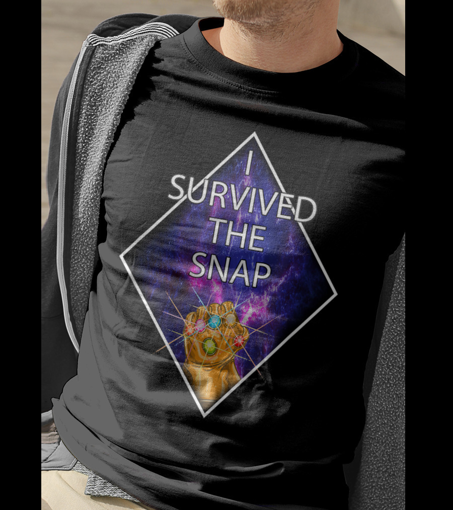 I Survived The Snap Infinity Gauntlet Humor Kirbi T-Shirt