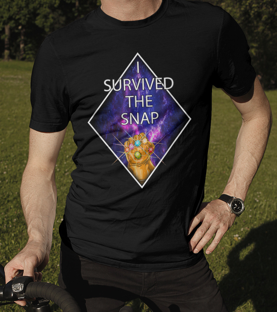 I Survived The Snap Infinity Gauntlet Humor Kirbi T-Shirt