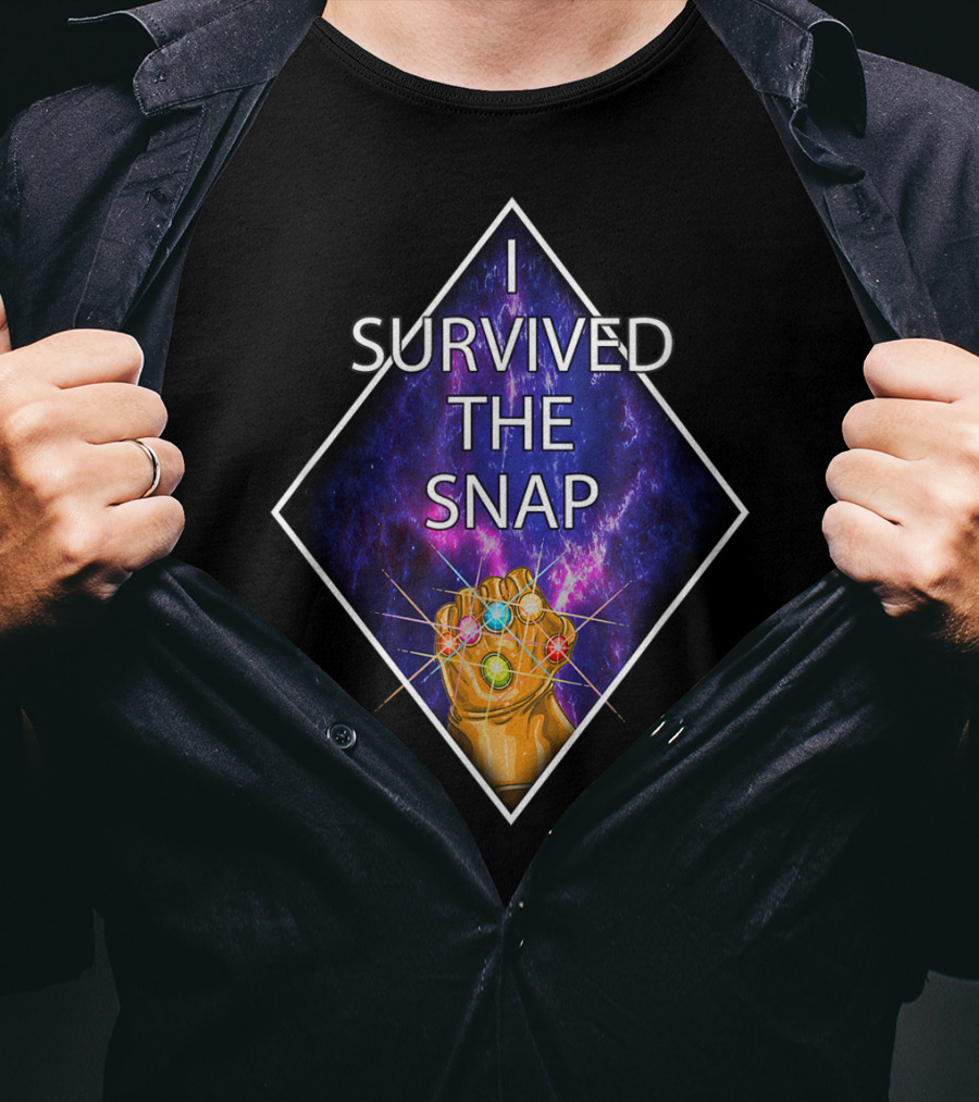 I Survived The Snap Infinity Gauntlet Humor Kirbi T-Shirt