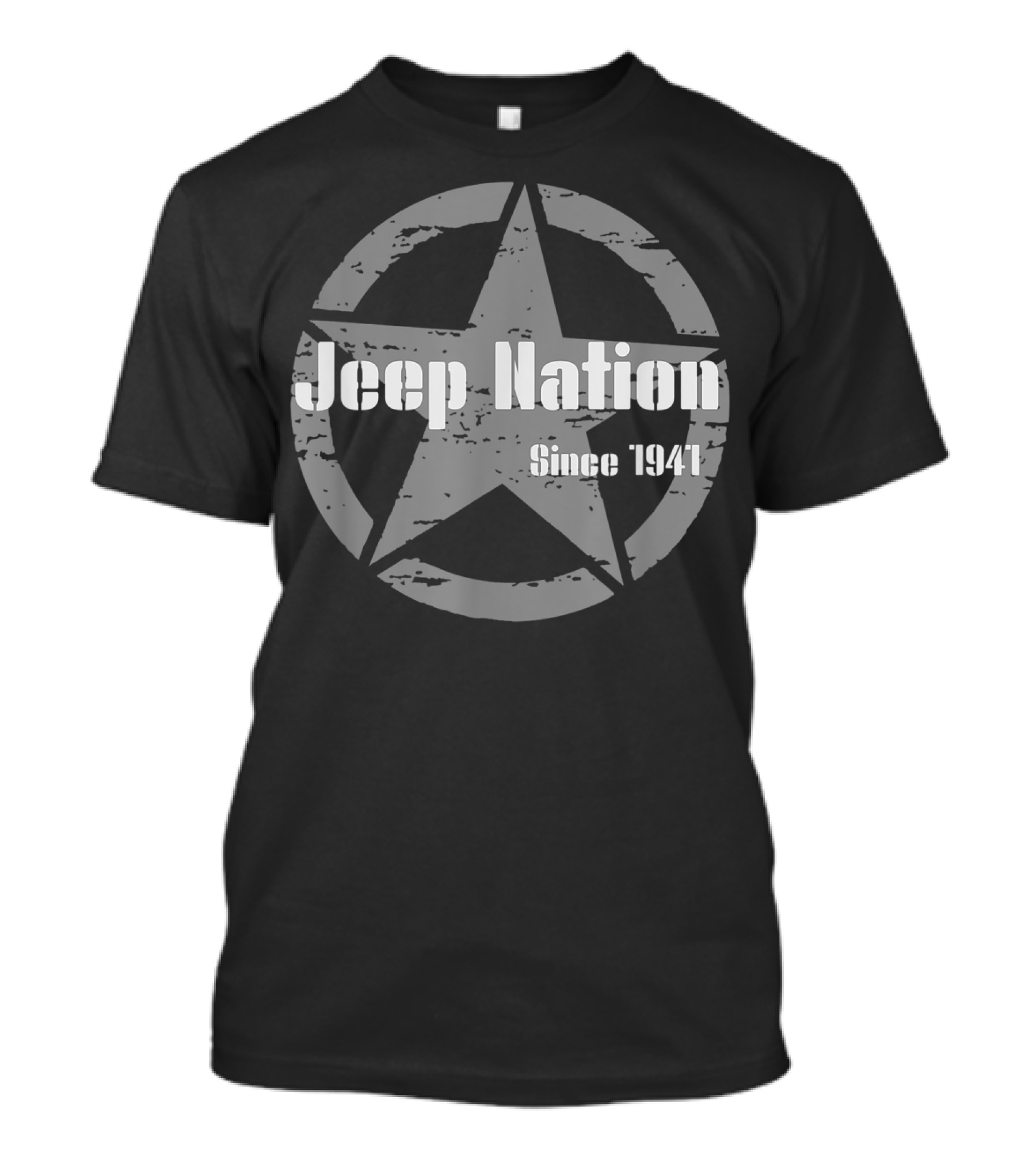 Jeep Nation Since 1941 Star 4x4 Off Road Adventure T-Shirt