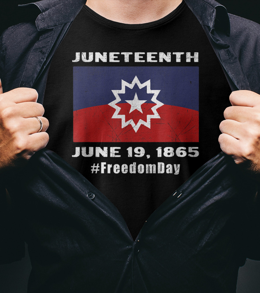 Juneteenth June 19, 1865 Freedom Day Flag T-Shirt