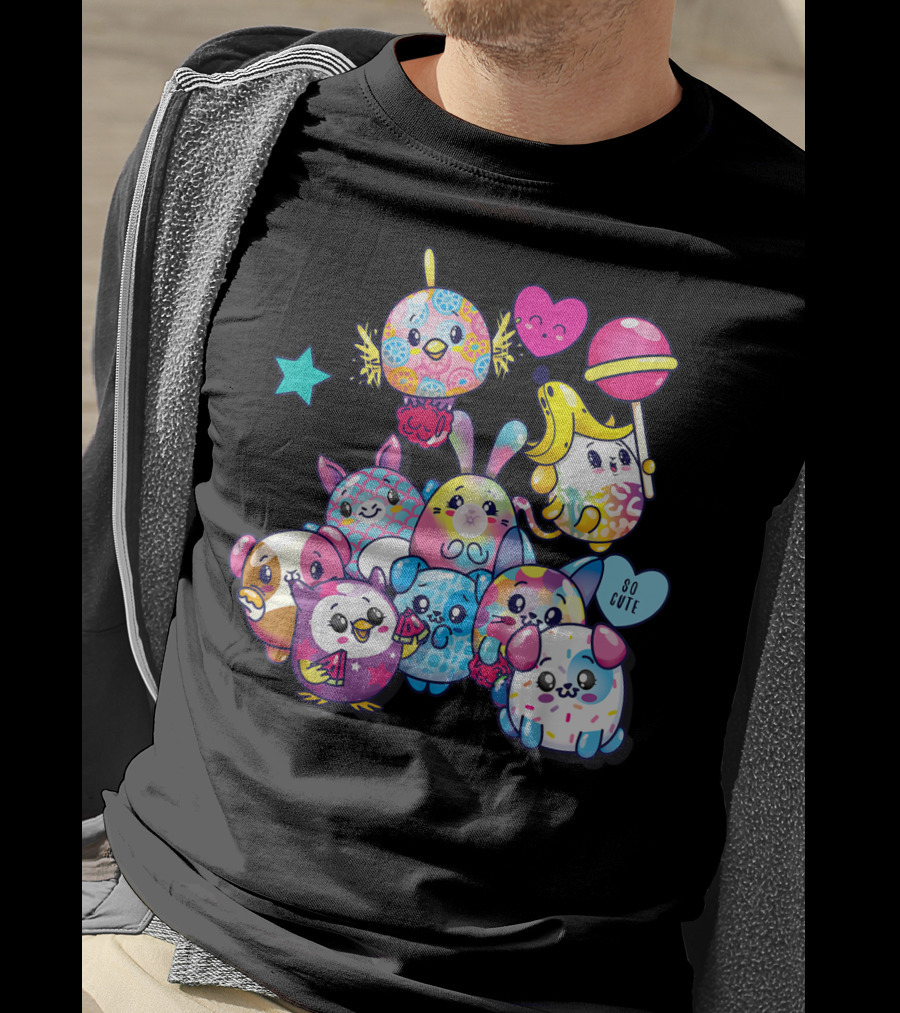 Pikmi Pops Friends So Cute Party With Colorful Characters T-Shirt