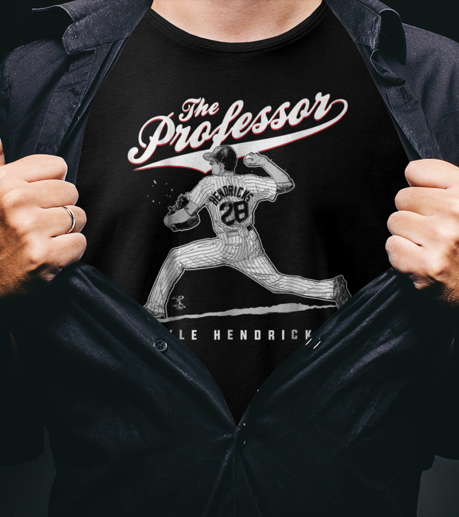 Kyle Hendricks The Professor 28 Pitching Legend T-Shirt