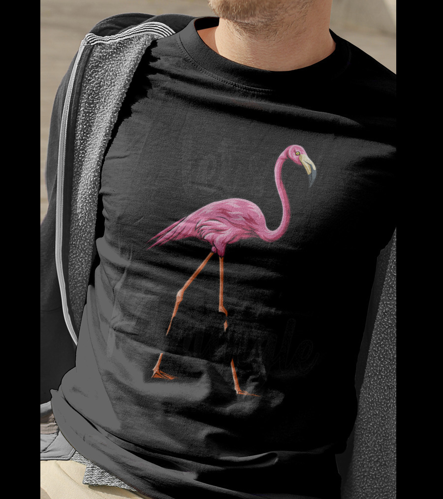 Let's Flamingle Pink Flamingo Bird Tank Top T-Shirt