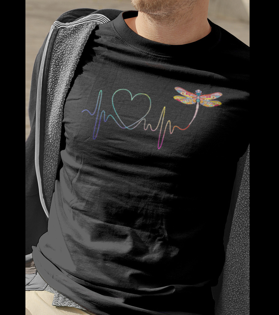 Heartbeat Love Dragonflies T-Shirt