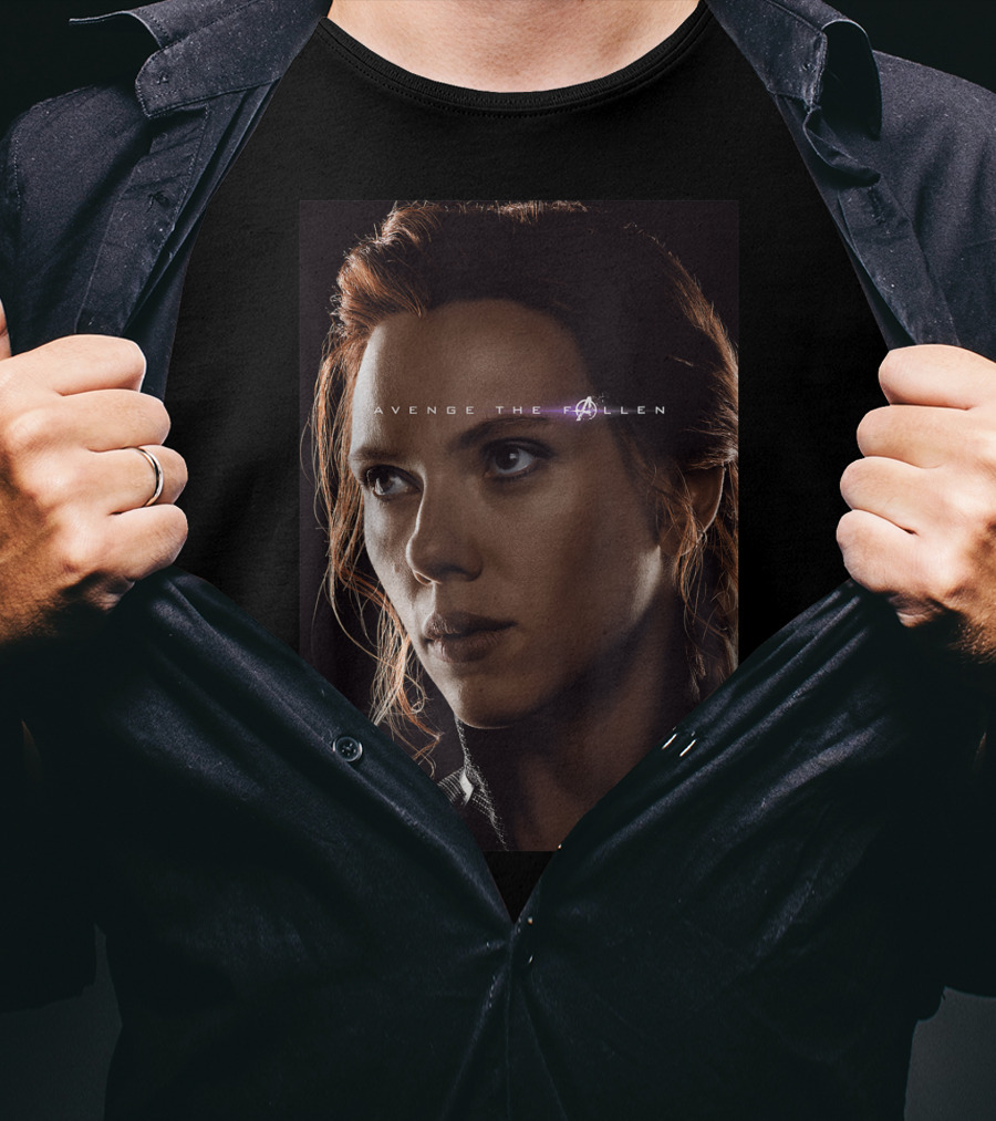 Marvel Avengers Endgame Avenge The Fallen Black Widow T-Shirt