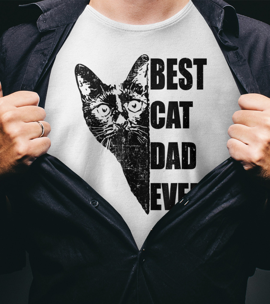Best Cat Dad Ever T-Shirt