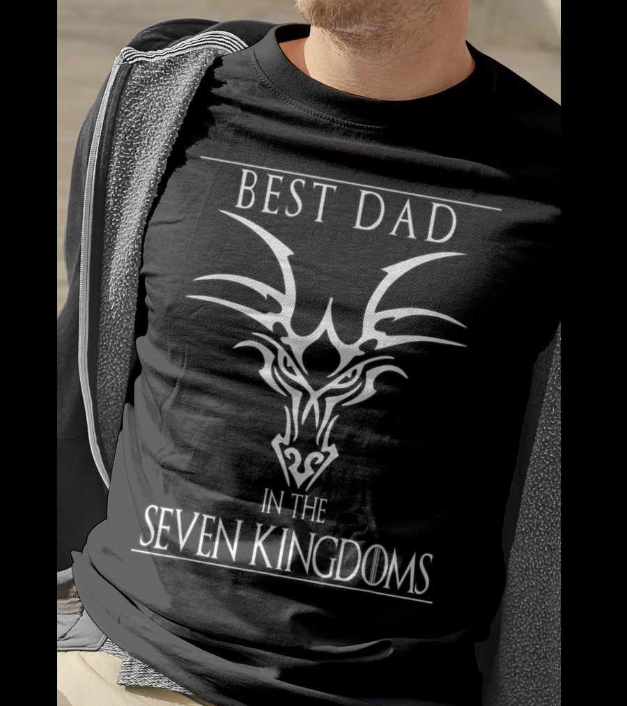 Best Dad In The Seven Kingdoms Dragon Head T-Shirt