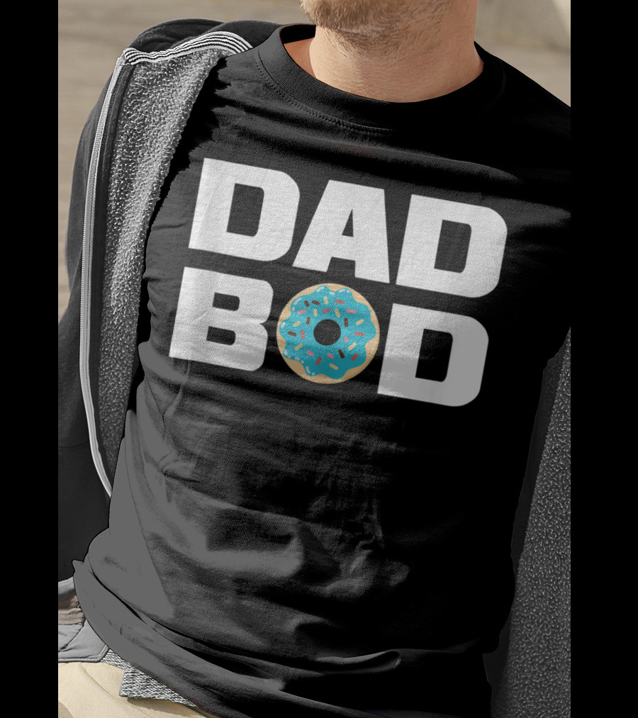 Dad Bod Donut Fitness Gym Mens T-Shirt